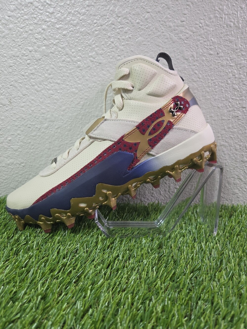 Under Armour Bryce Harper 10 Pro TPU USA Baseball Cleats 6000704-279 Size 9 New
